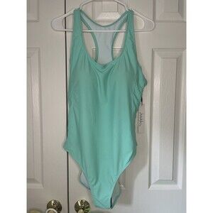 NWT Nicole Miller Studio Teal One Piece Bathing Suit Women XL